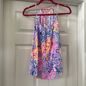 Euc XS so snappy lacy tank top Lilly pulitzer turtle racer back